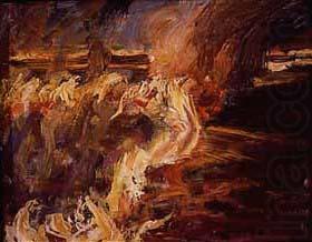 Akseli Gallen-Kallela The Veldt Ablaze at Ukamba china oil painting image